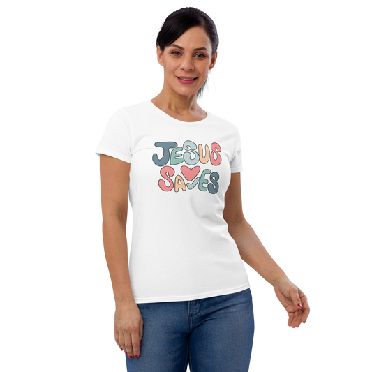 Jesus Saves Women's Short Sleeve T-Shirt